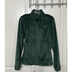 The North Face Osito Forest Green Full Zip Womens Jacket Sz M